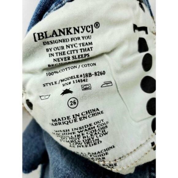 Blank NYC Bahama‎ Mama Distressed Denim Shorts 30 new!!! - Picture 4 of 6